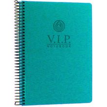 Gıpta Vip Turkuaz Sert Kapak 140 Yaprak 17x24 cm Çizgili Spiralli Defter