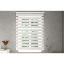Givayo 110x200 cm Stor Beyaz Dar Pliseli Zebra Stor Perde