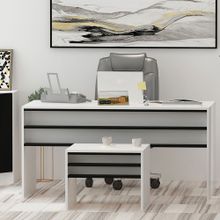 Givayo Orion Siyah Beyaz Ofis Çalışma Masası