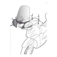 Givi D446KIT Yamaha X-Max 125-250 10-13 Rüzgar Siperlik Bağlantısı