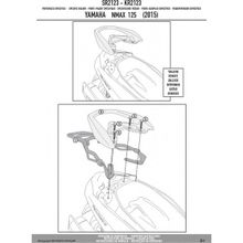Givi SR2123 Yamaha N-Max 125 15-17 Arka Çanta Taşıyıcı