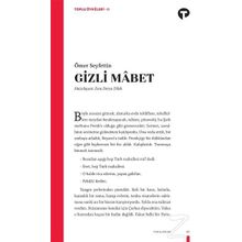 GIZLI MABET - ÖMER SEYFETTIN (ISBN:9789758771844)