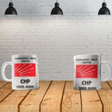 Gizzodo CHP Kişiye Özel Baskılı Yeni Tasarım Sihirli Kupa Bardak