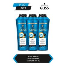 Gliss Aqua Revive 3x400 ml Şampuan