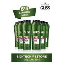 Gliss Bio-Tech Güçlendirici 6x500 ml Şampuan