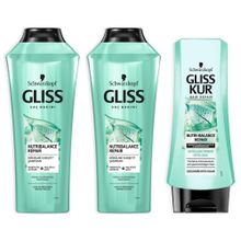 Gliss Nutribalance Repair 2x360 ml Şampuan + Nutribalance Repair 360 ml Saç Kremi