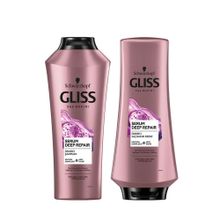 Gliss Serum Deep Repair 2x360 ml Şampuan+Deep Repair 360 ml Saç Kremi Seti