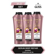 Gliss Serum Deep Repair 3x400 ml Onarıcı Şampuan