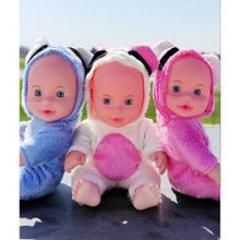 Global Toys Mavi Beyaz ve Pembe Koala Kostümlü Konuşan Oyuncak Bebek