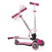 Globber Elite Deluxe Işıklı Pembe Scooter