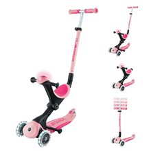 Globber Go Up Deluxe Pastel Pembe Işıklı Scooter