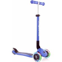 Globber Primo 3 Tekerlekli Işıklı Katlanabilir Lacivert Scooter