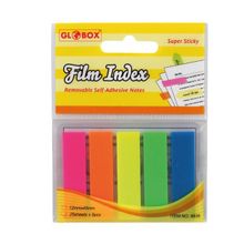 Globox Film Index 12x45 mm 5 Renk 25 YP Yapışkanlı Not Kağıdı