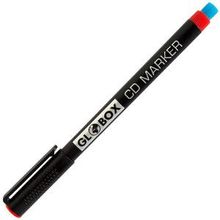 Globox S Permanent 0.4 mm Kırmızı Uçlu Asetat CD Kalemi