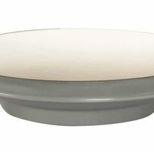 Globy Açık Büfe Gri 28.7x5.9 cm Ayaklı Yuvarlak Çukur Tabak