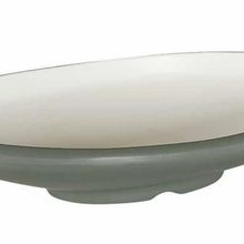 Globy Açık Büfe Gri 30x22x6 cm Oval Sunum Tabağı