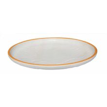 Globy Açık Büfe Orange 28x28x3.2 cm Yuvarlak Servis Sunum Tabağı