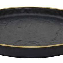 Globy Açık Büfe Yellow 29x29x3 cm Yuvarlak Servis Sunum Tabak