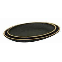 Globy Açık Büfe Yellow 34x24x3.6 cm Oval Servis Sunum Tabağı