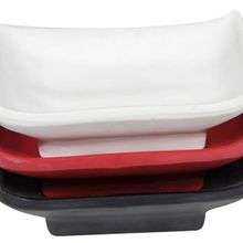 Globy Melamin Minimal Kırmızı 6'lı 10x6 cm Kase Sosluk