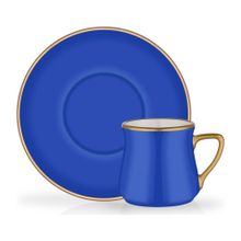 Glore Colored Kobalt 6'lı Türk Kahvesi Fincanı