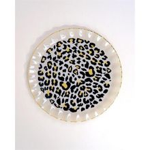Glore Leopar 6'lı Wavy Servİs Tabağı