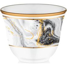 Glore Marble Parlak Altın Gawa 6 Kişilik Lokumluk