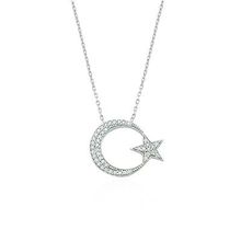 Glorria DT0155 Gümüş Ay Yıldız Kolye