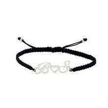 Glorria DT0403 Gümüş İpli Harf Bileklik