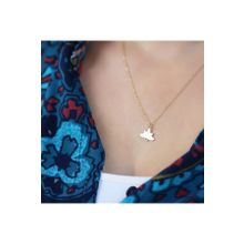 Glorria Gümüş Sedefli Lotus Kolye