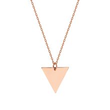 Glorria SV0044 Rose Altın Üçgen Kolye