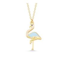 GMS Gold Flamingo Kadın Gümüş Kolye