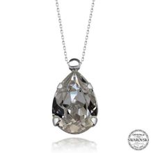 GMS Swarovski Crystal Taşlı Damla Kadın Gümüş Kolye