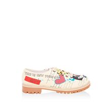Goby TMK5502 Renkli Pretty Blossom Kadın Oxford Ayakkabı