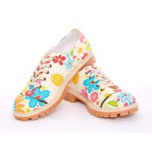 Goby TMK5505 Flowers Oxford Renkli Kadın Ayakkabı