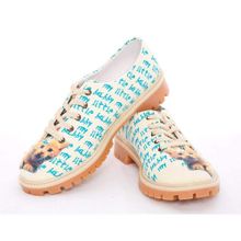 Goby TMK5506 Renkli Little Cat Kadın Oxford Ayakkabı