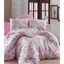 Gökyıldız Derosa Pembe Ranforce 200 x 220 cm Çift Kişilik Nevresim Takımı