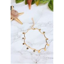 Gold Kaplama Yıldız Motifli Halhal