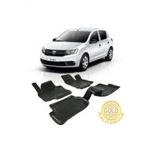 Gold Oto Aksesuar Dacia Sandero 2008-2020 3D Araca Özel Havuzlu Oto Paspas