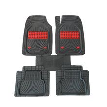 Gold Oto Aksesuar Fiat Doblo 2001-2009 4D Maxi Havuzlu Negro Kırmızı Oto Paspas Sürpriz Hediyeli