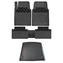 Gold Oto Aksesuar Fiat Fiorino 2008-2021 Zube Havuzlu Paspas + Elmas Kesim Bagaj Havuzu