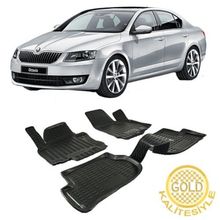 Gold Skoda Octavia 2017-2020 3d Havuzlu Paspas