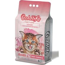 Goldlife 10 lt Bebek Pudralı Topaklanan Bentonit İnce Taneli Kedi Kumu