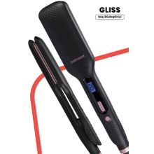 Goldmaster BY-5116 Gliss Dijital Ekranlı Seramik Geniş Plakalı 360 Derece Dönebilir Kablo Saç Düzleştirici