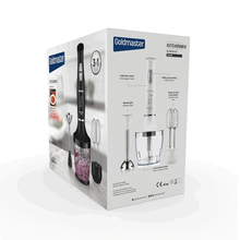 Goldmaster Kitchenmix 1000W Güçlü Motor Turbo Hız Ayarlı 3 in 1 Beyaz Blender Set