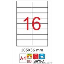 GoldMoon 2007 Laser A4 105x36 mm 100'lü Sayfa Etiketi