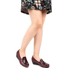 Gondol VDT.2606-Bordo Croco Hakiki Deri Ortopedik Taban Ayakkabı