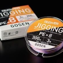 Gosen Jigging Answer PE 8 Örgü Jig ve Multi 300 mt Tai Rubber İpi