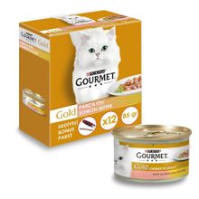 Gourmet 12x85 gr Parça Etli Somon Tavuk Kedi Yaş Maması