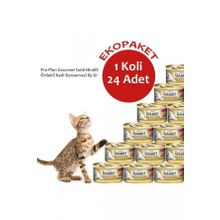 Gourmet 24x85 gr Gold Çifte Lezzet Hindili ve Ördek Etli Kedi Konservesi